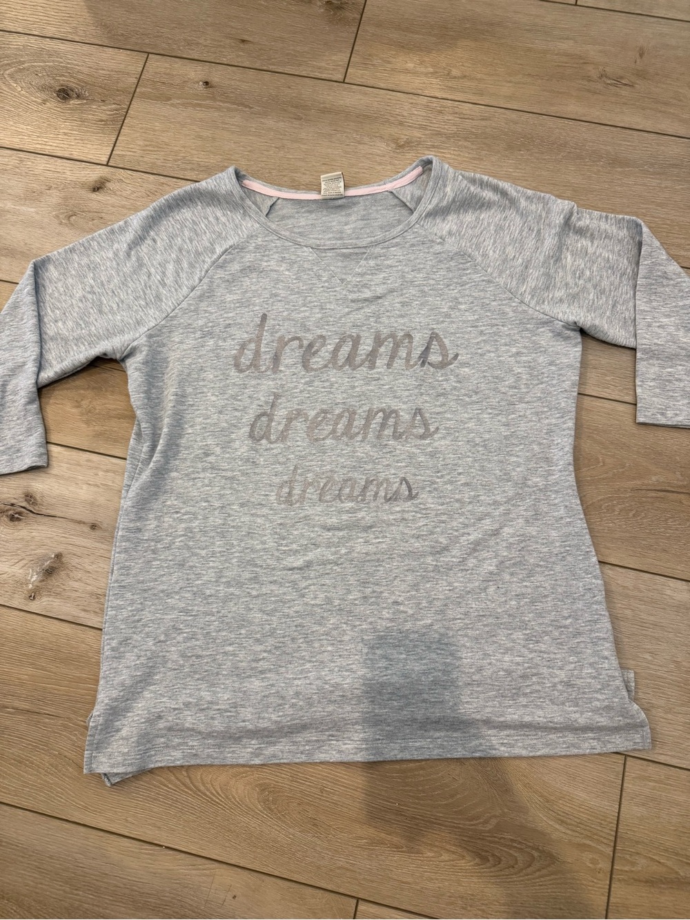 Women's Light Gray 'Dreams' Cozy Pullover Sweatshirt